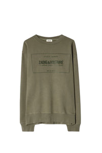 Sweat-shirt Simba Blason - Kaki Clair