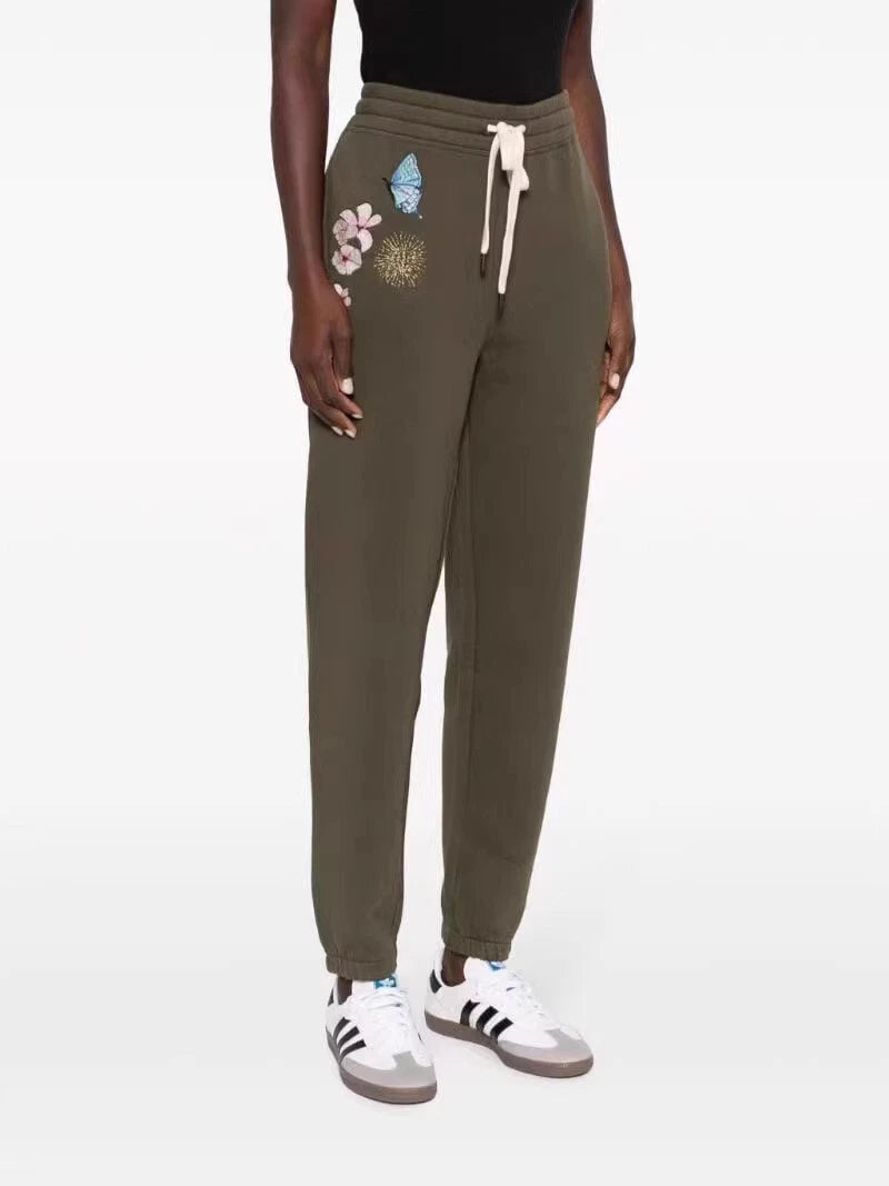 Sofia Holly printed trousers - Khaki