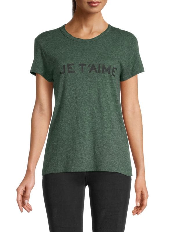 T-shirt Walk floqué "JTM" - Navy