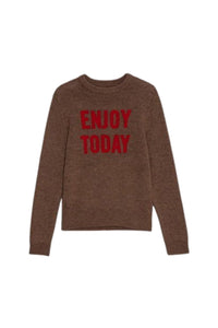 Pull Chris en laine - Brown