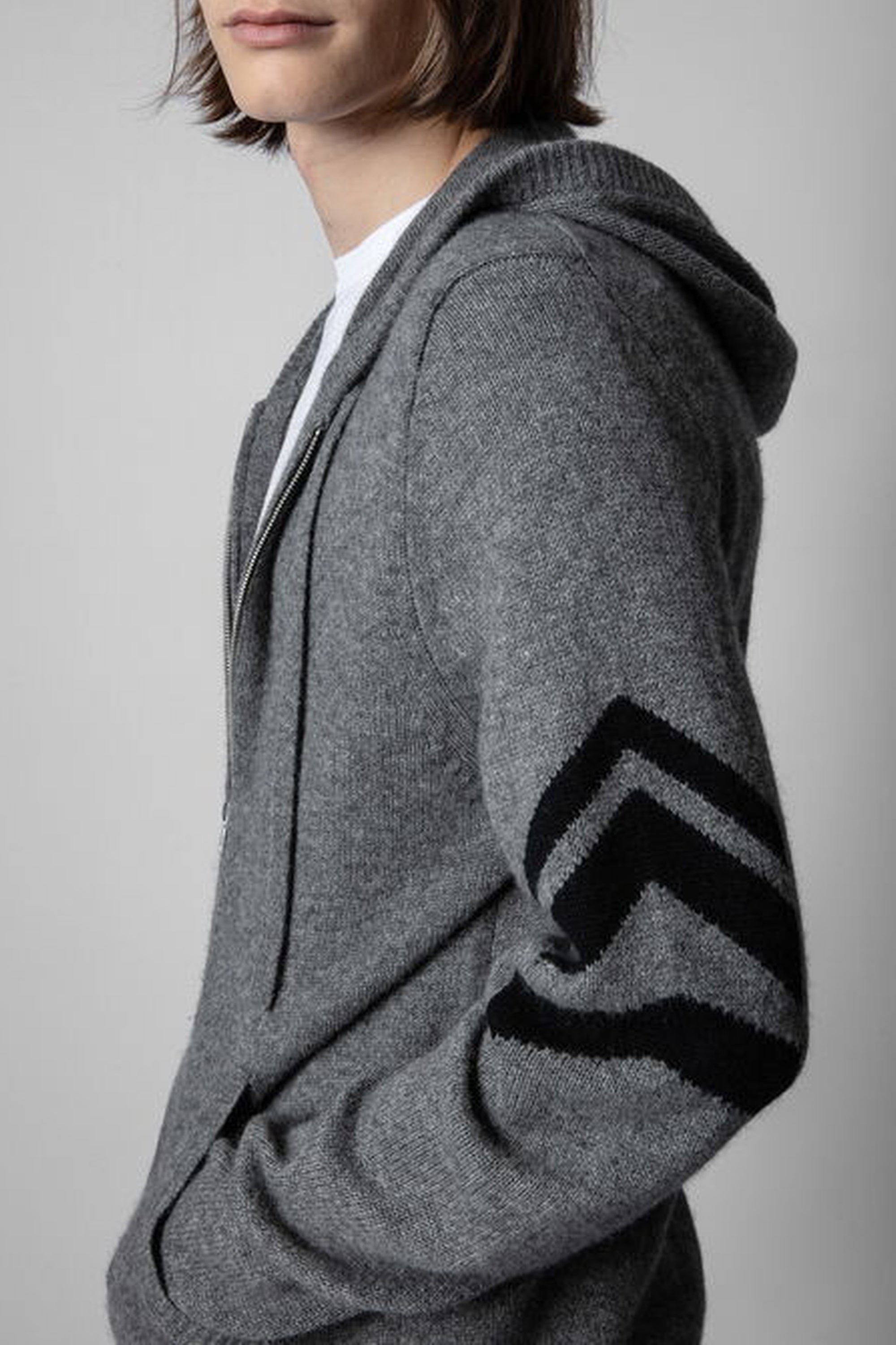 Cardigan Clash en cachemire - Gris Chine