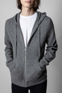 Cardigan Clash en cachemire - Gris Chine