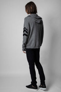 Cardigan Clash en cachemire - Gris Chine