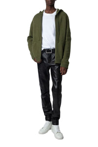 Cardigan Clash en cachemire - Dark Olive