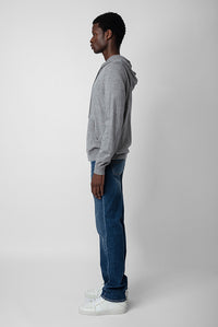 Cardigan Clash en laine - Gris Moyen