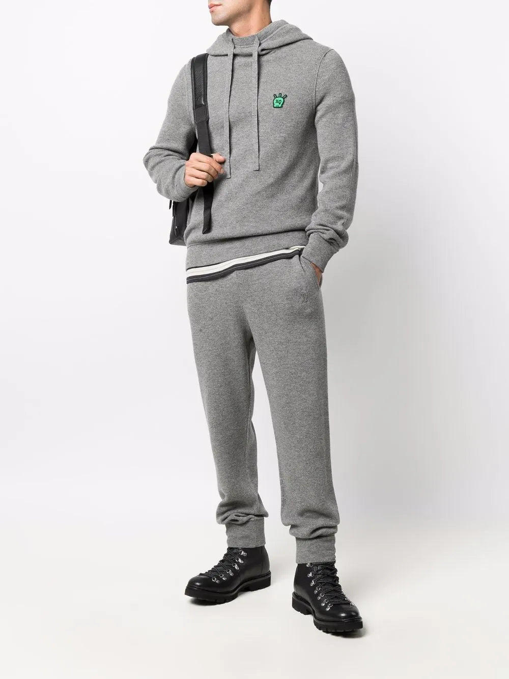 Pull Hewitt en laine - Gris Moyen