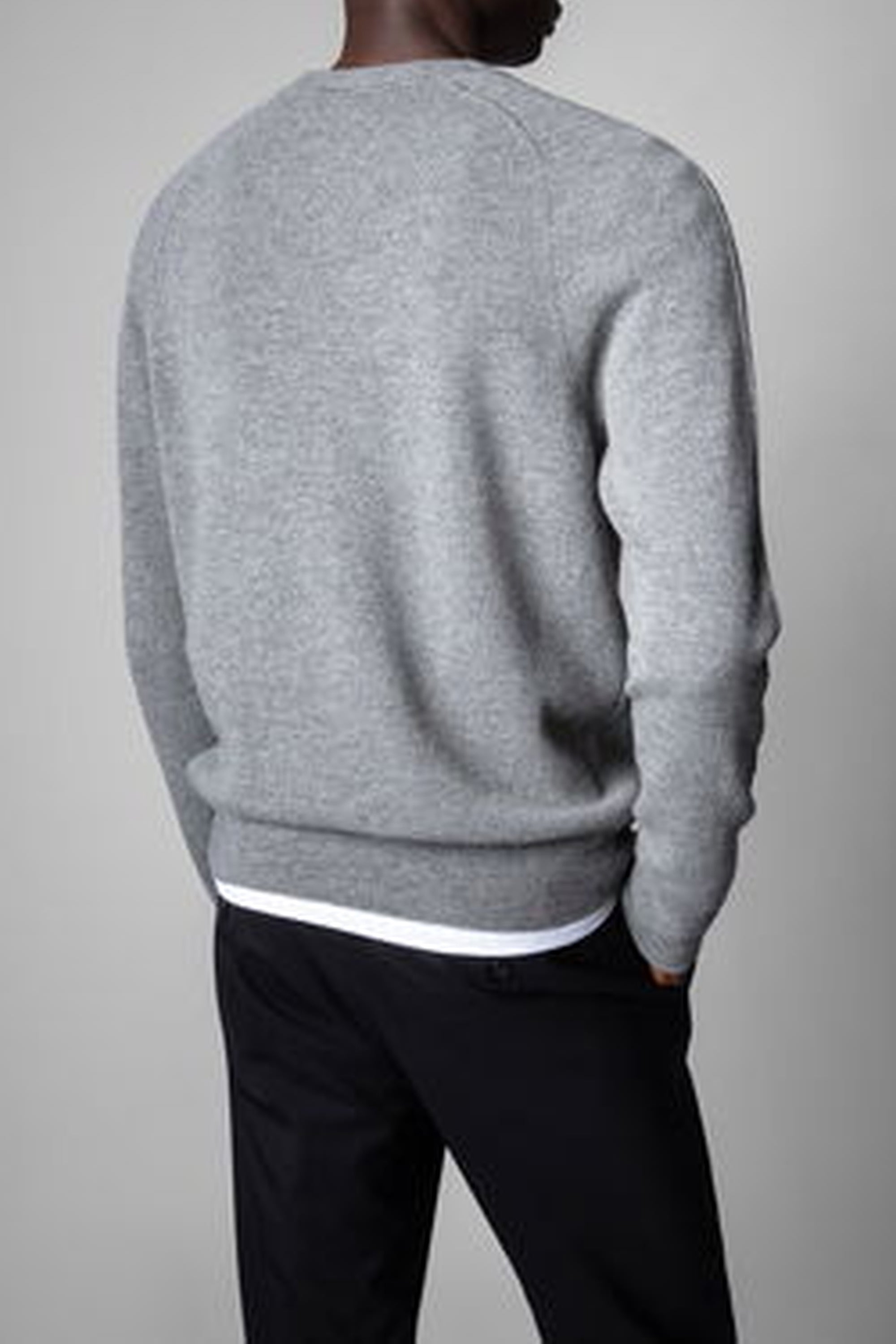 Pull Thomas Skull en laine - Gris Moyen