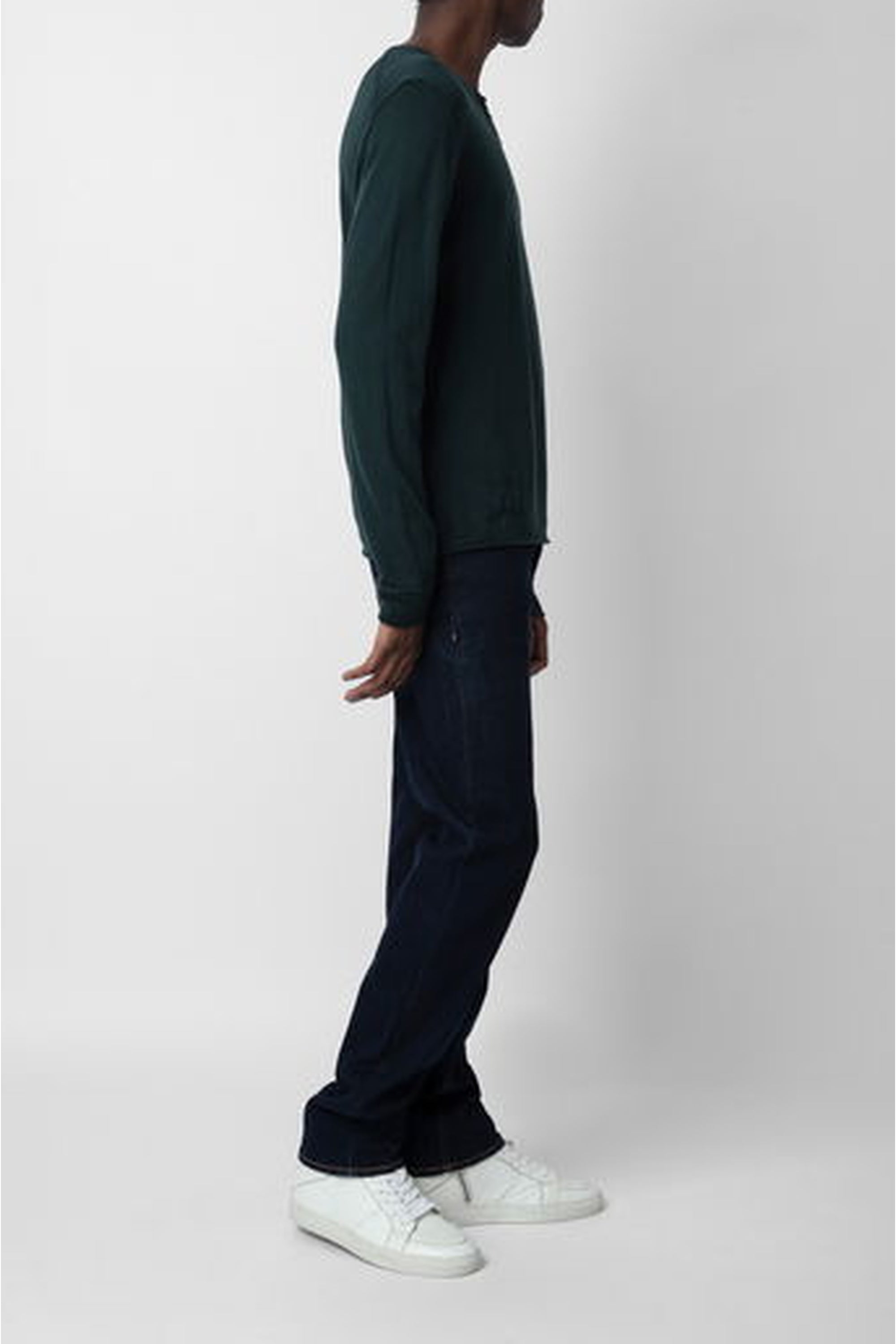 Pull Monastir en laine mérinos - Vert De Gris
