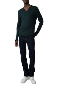 Pull Monastir en laine mérinos - Vert De Gris