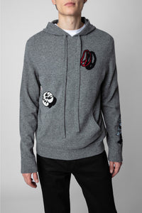 Pull Clay en laine - Gris Moyen