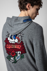 Pull Clay en laine - Gris Moyen
