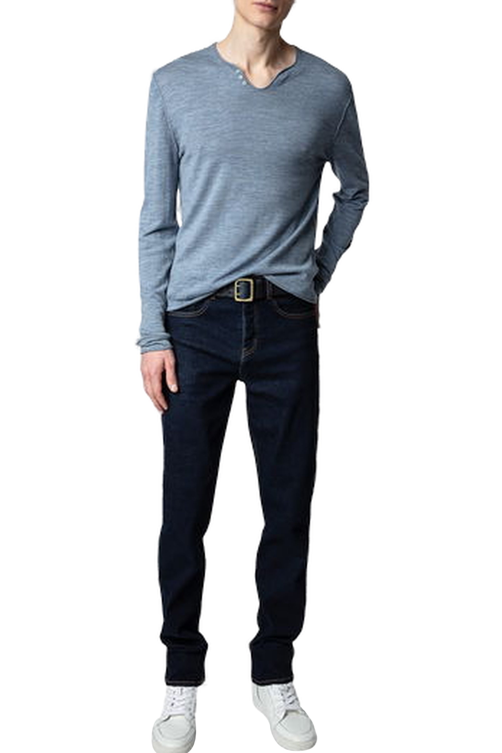 Pull Monastir en laine - Bleu Horizon