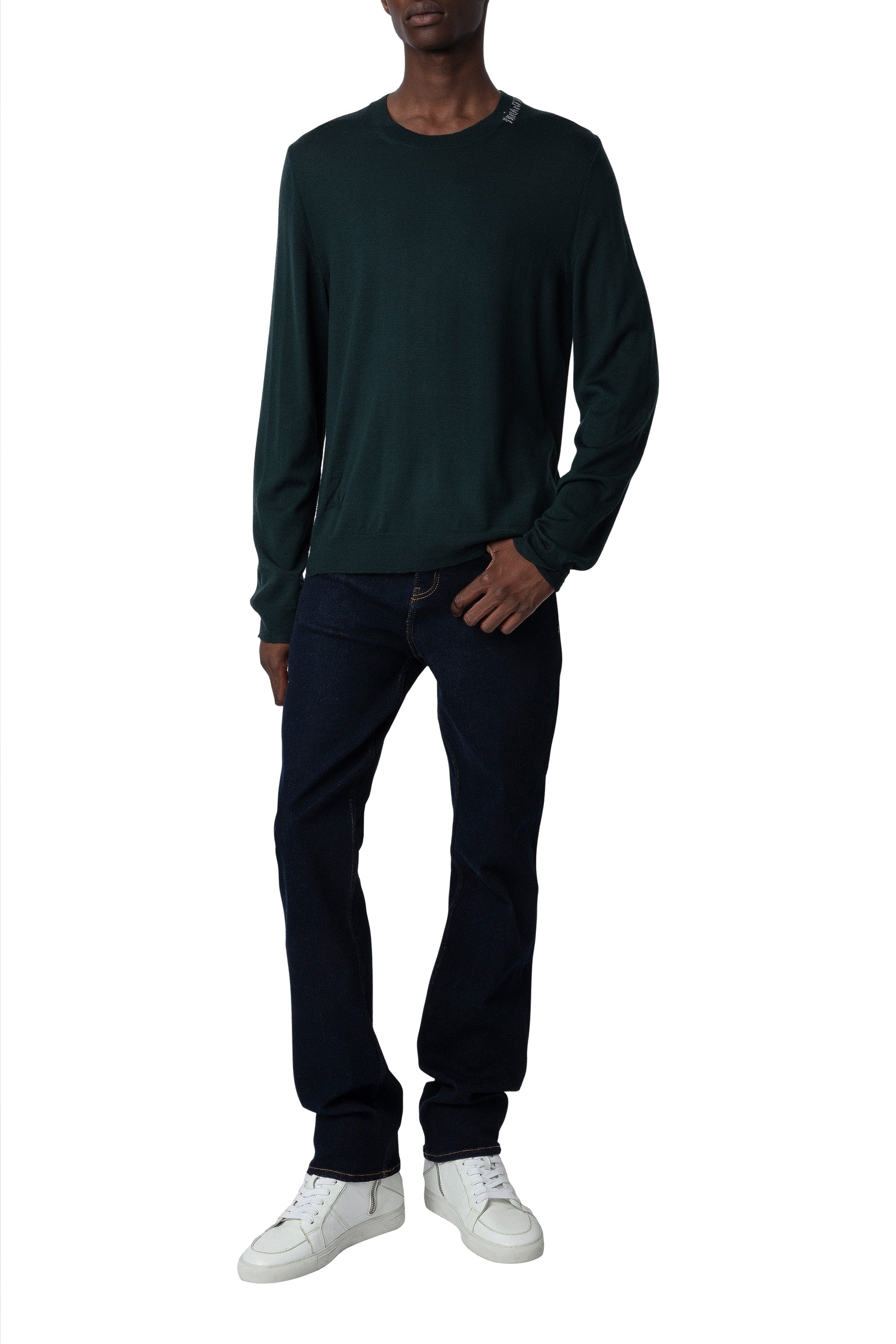 Pull Kennedy en laine - Vert De Gris