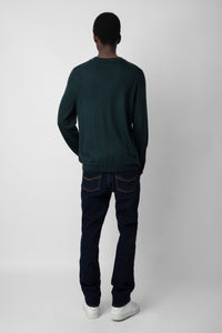 Pull Kennedy en laine - Vert De Gris