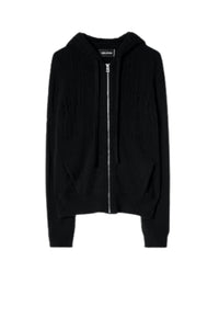 Cardigan Cassy Destroy en cachemire - Noir