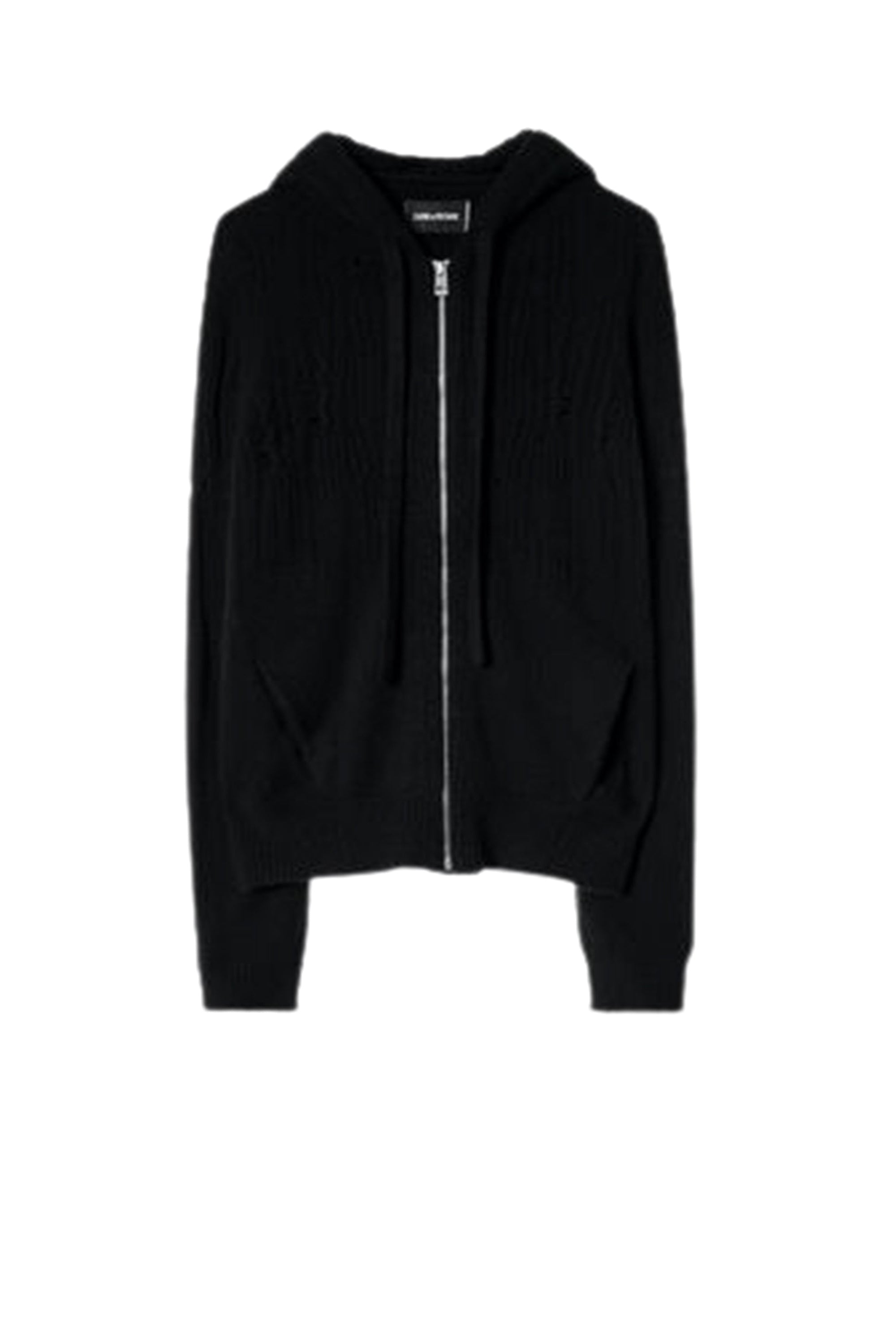 Cardigan Cassy Destroy en cachemire - Noir