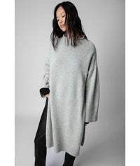 Robe Selena en laine - Gris Chine