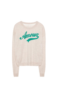 Pull Kansas Bis en laine mérinos - Ficelle