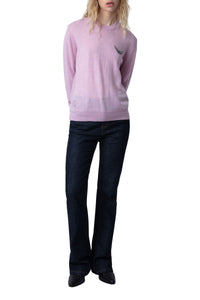 Sweat-shirt Life We Wings en laine - Soft Pink