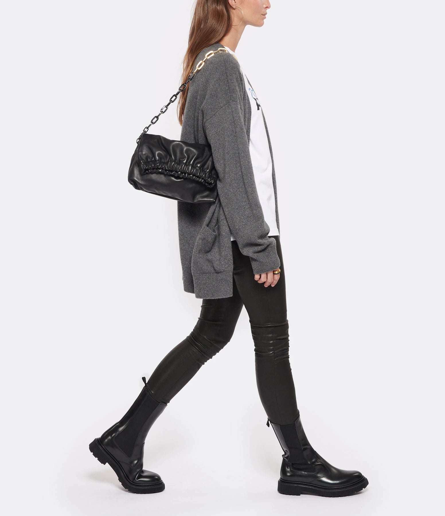 Sac Rockyssime en cuir - Noir
