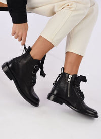 Laureen Roma leather ankle boots - Black