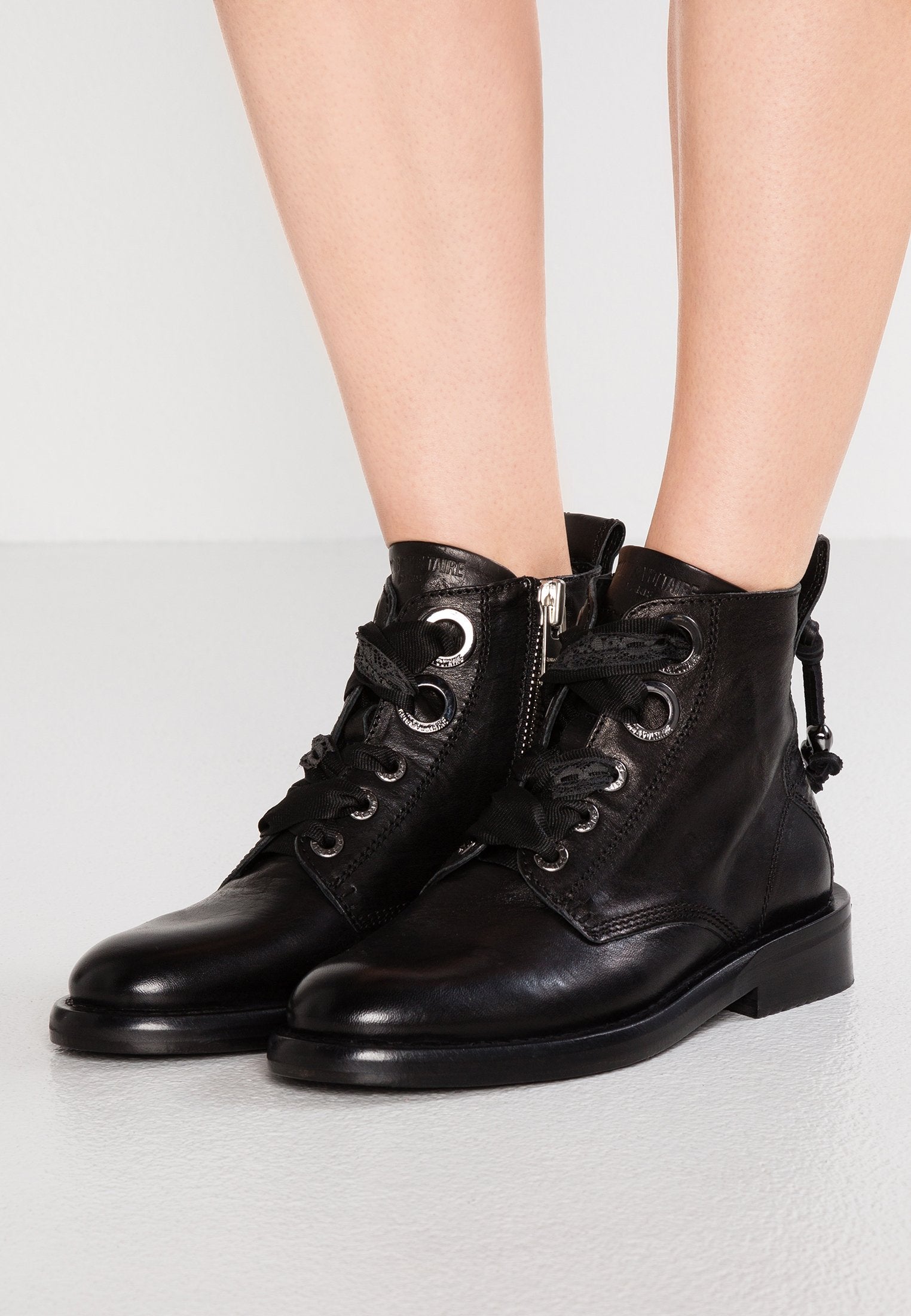 Laureen Roma leather ankle boots - Black