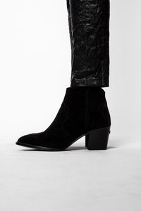 Bottines Molly Suede en cuir - Noir