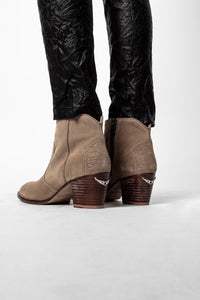 Molly Suede leather ankle boots - Taupe