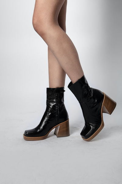 Bottines Star Vintage Patent en cuir - Noir