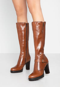 Preiser Buckle Vintage leather boots - Tan