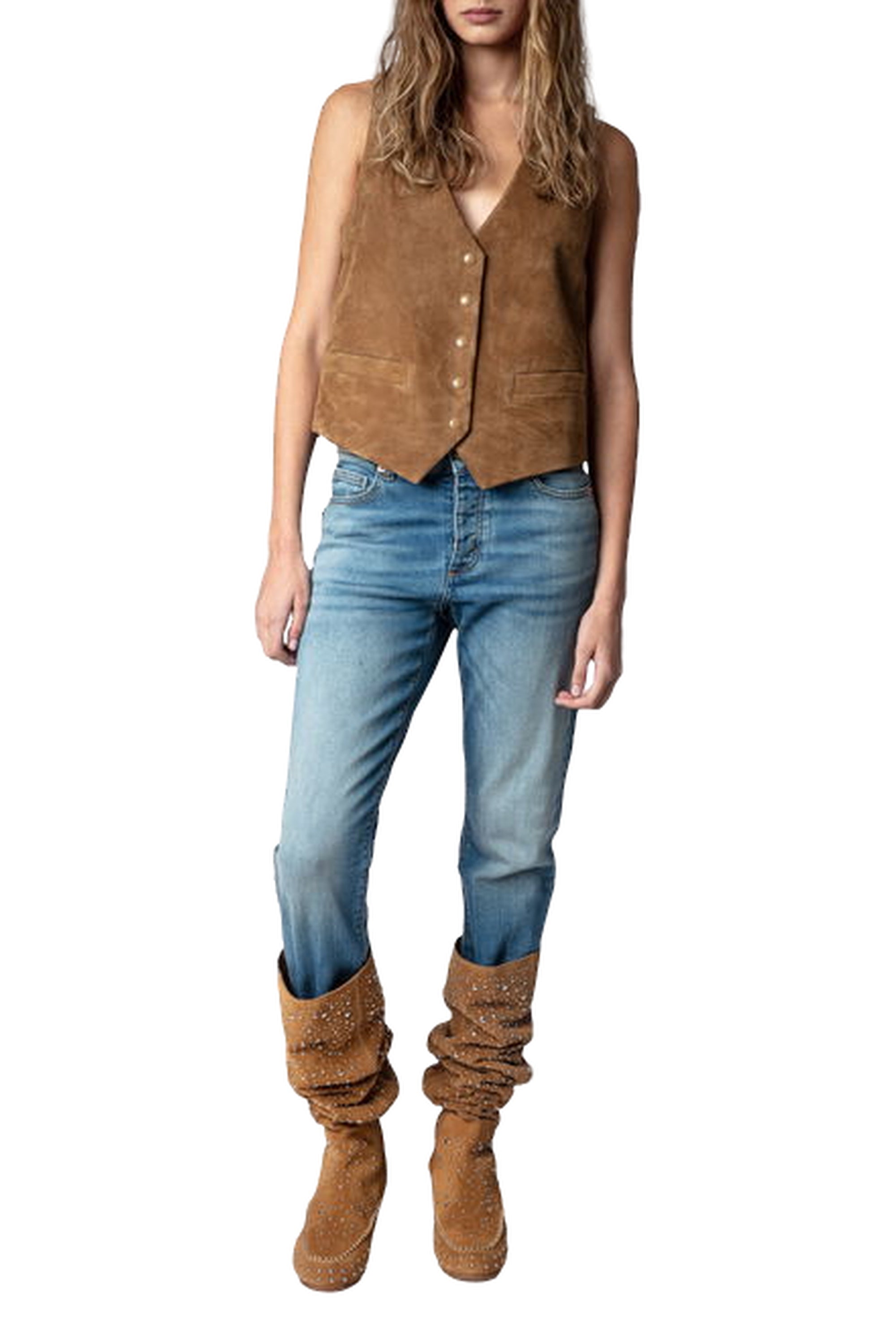 Santa leather boots - Folk