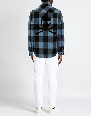 Surchemise Bali en laine - Denim Bleu