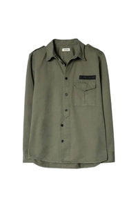 Chemise Serge Mili Dye - Kaki Clair