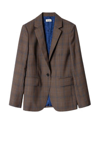 Veste Venom Carreaux en laine - Marron
