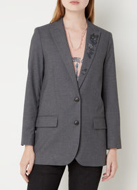 Veste Viva Chine Strass - Gris Chine