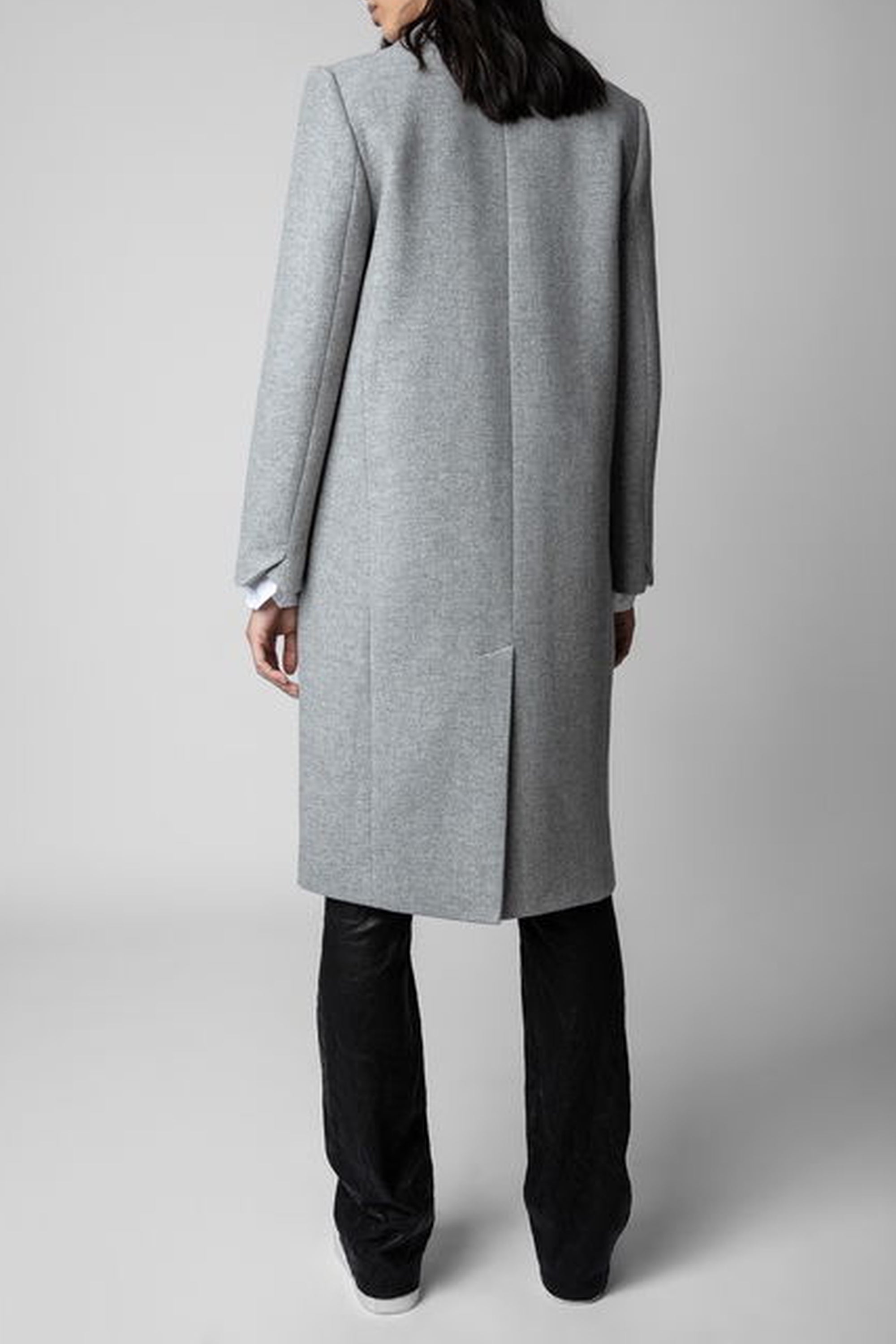 Manteau Monarque en laine - Gris Clair