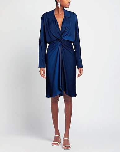Robe Rozo en satin - Bleu Roi