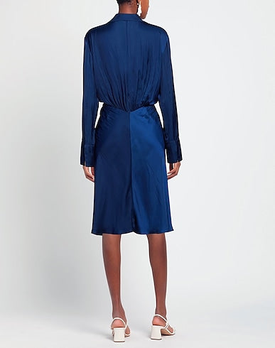 Robe Rozo en satin - Bleu Roi