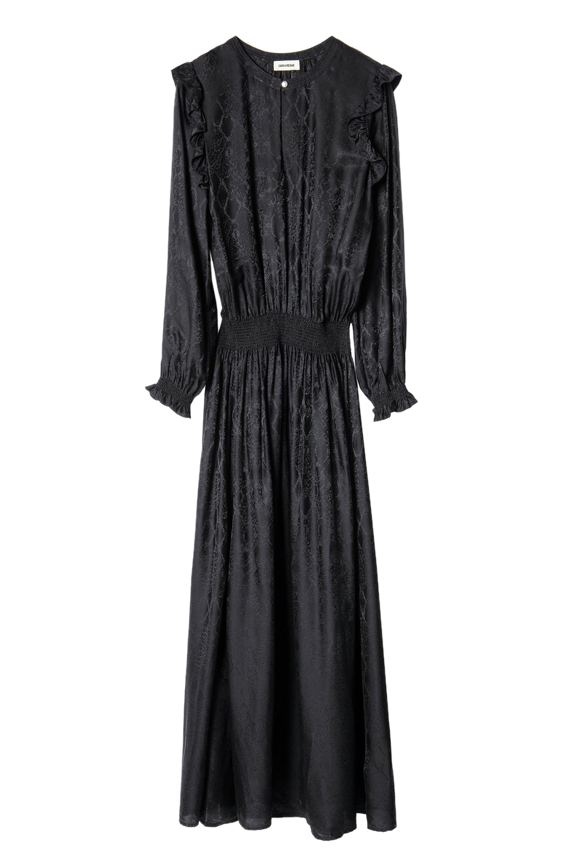 Robe Roar Jac Python en soie mélangée - Noir