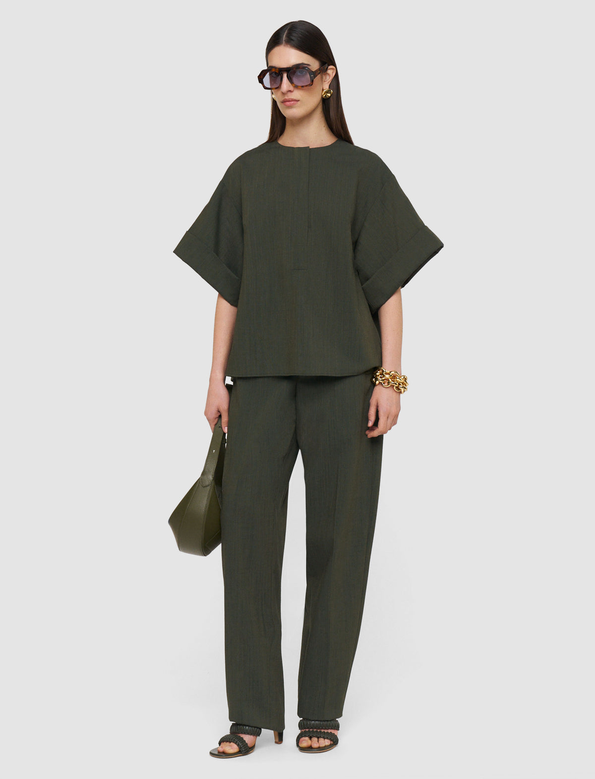 Palm Leaf Melange Pantalons - Palm Leaf Melange