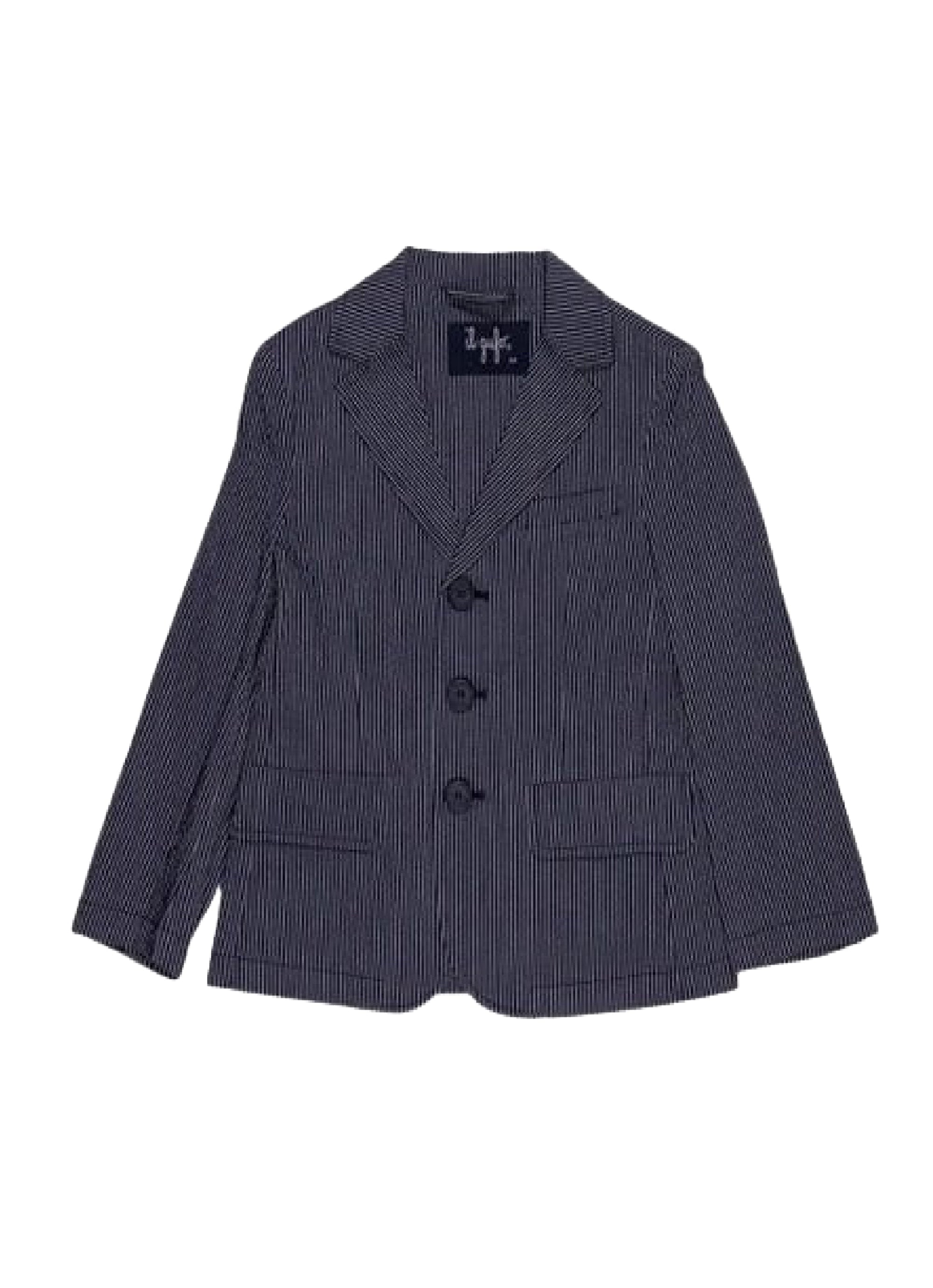 Blazer in seersucker rigato