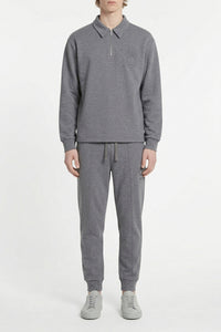 Track suit with embroidered badge - Grey