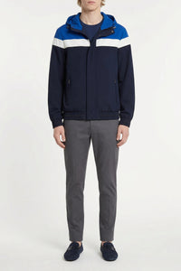 Blouson à capuche en soie - Multicolore