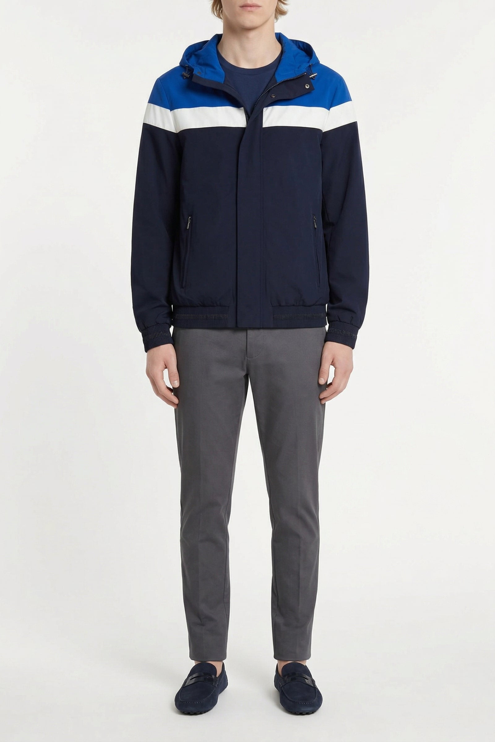 Blouson à capuche en soie - Multicolore
