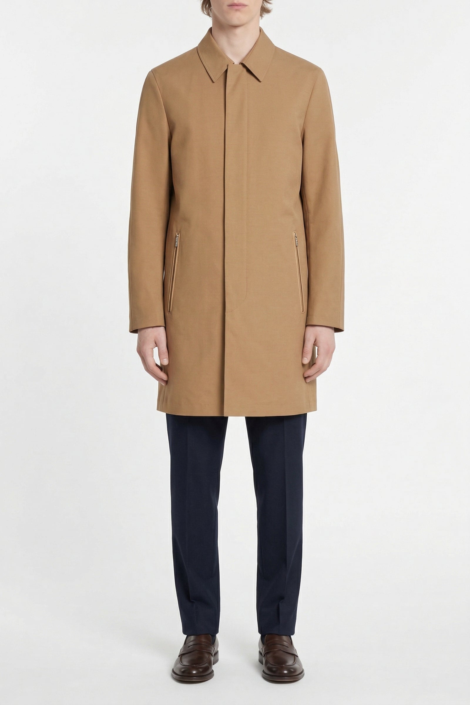 Veste imperméable en cachemire - Camel