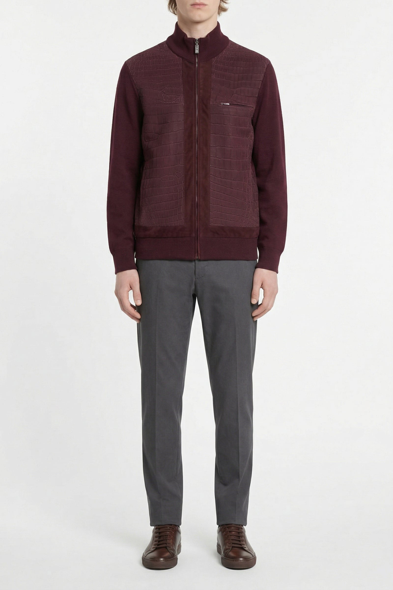 Cardigan en laine - Bordeaux