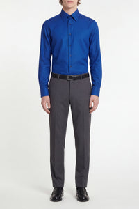 Chemise à manches longues et col structuré - Dark Navy