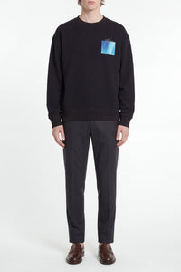 Sweatshirt avec patchs - Noir