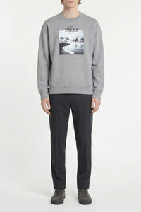 Sweatshirt à imprimé - Gris