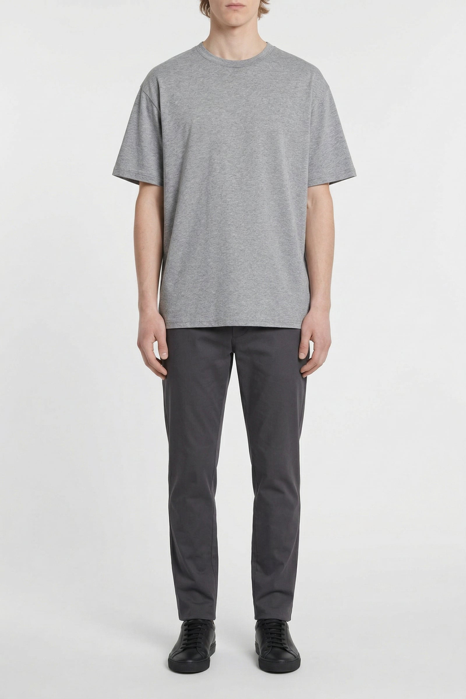 T-shirt à grand imprimé paysage - Gris